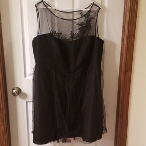 David's Bridal Black bridesmaid dress